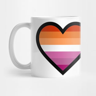 heart - lesbian Mug